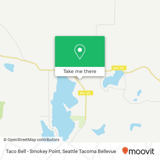 Taco Bell - Smokey Point map