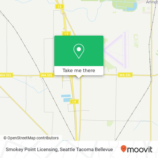 Smokey Point Licensing map