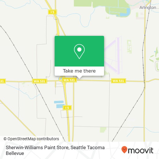 Mapa de Sherwin-Williams Paint Store