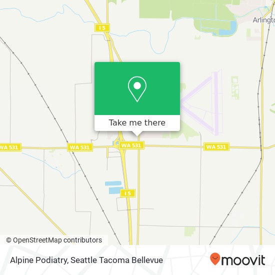 Alpine Podiatry map