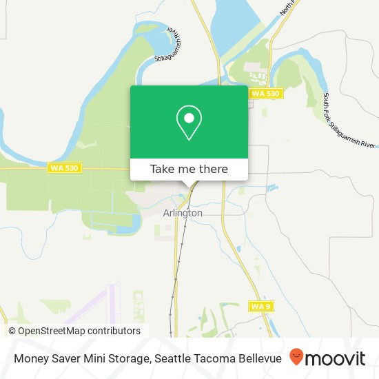 Mapa de Money Saver Mini Storage