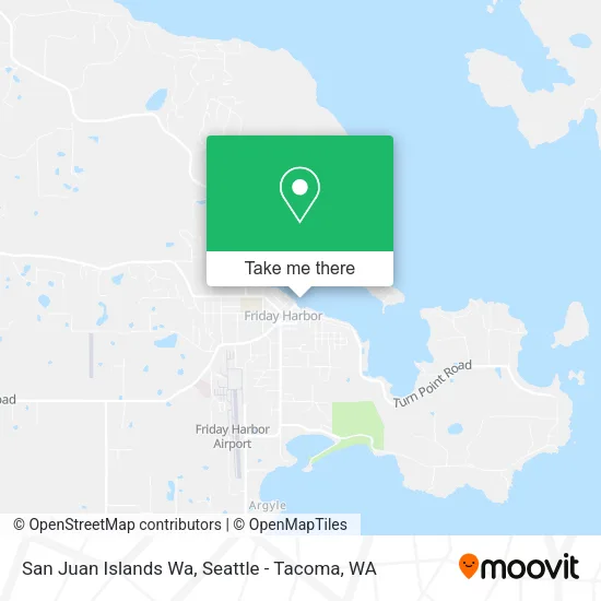 San Juan Islands Wa map