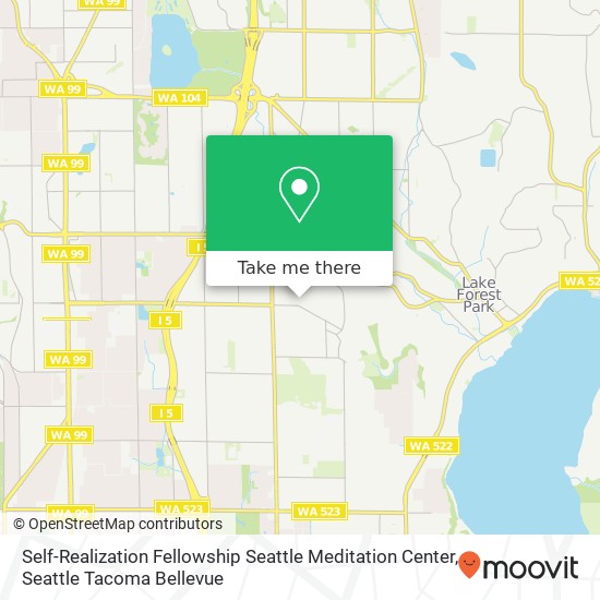 Self-Realization Fellowship Seattle Meditation Center map