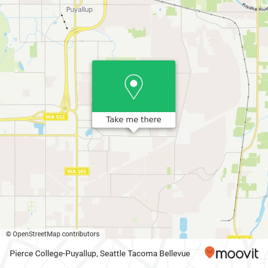 Pierce College-Puyallup map