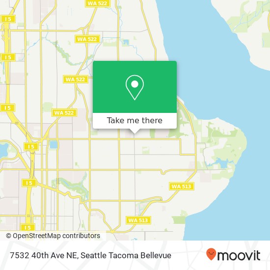 Mapa de 7532 40th Ave NE