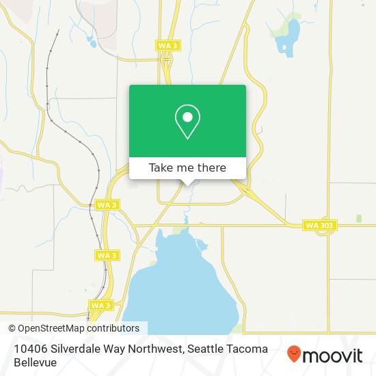 Mapa de 10406 Silverdale Way Northwest