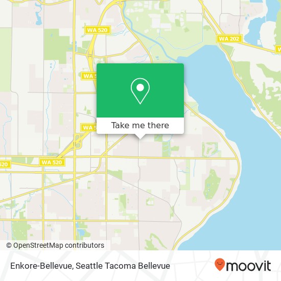Enkore-Bellevue map