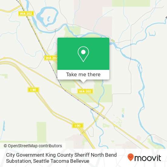 Mapa de City Government King County Sheriff North Bend Substation