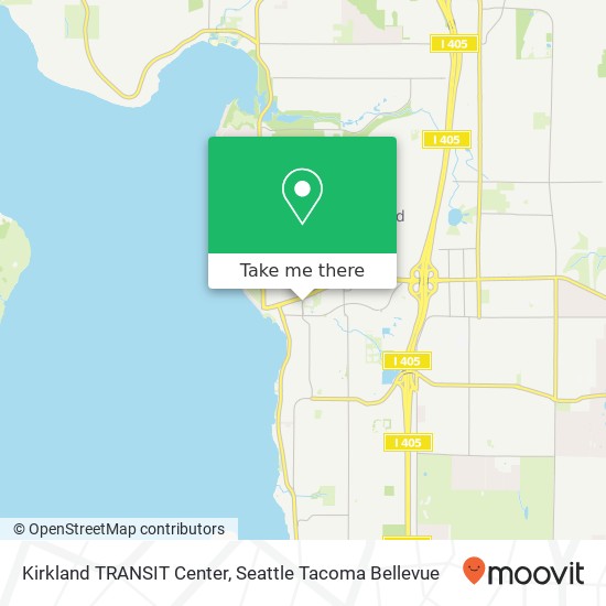 Kirkland TRANSIT Center map