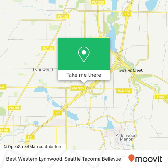 Best Western-Lynnwood map