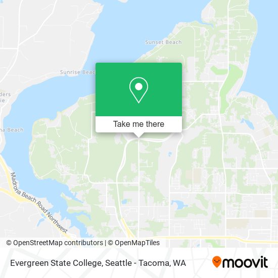 Mapa de Evergreen State College