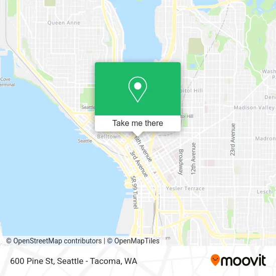 600 Pine St map