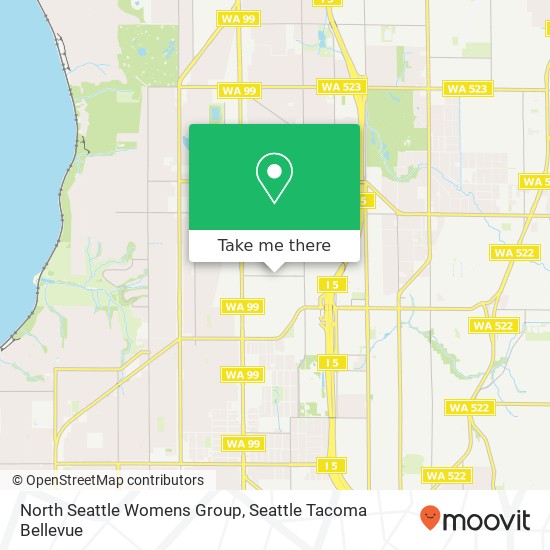 North Seattle Womens Group map