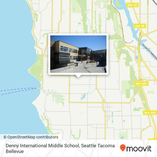 Denny International Middle School map