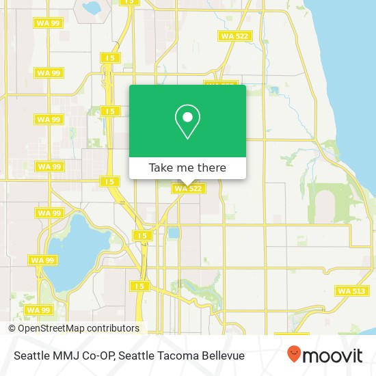 Seattle MMJ Co-OP map