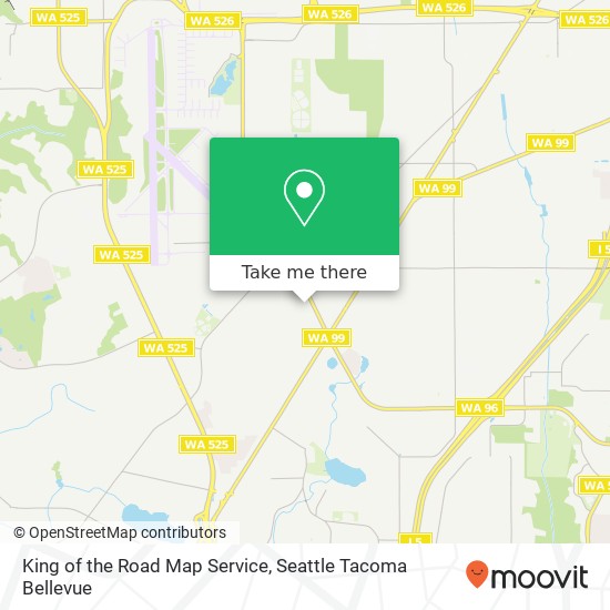 Mapa de King of the Road Map Service