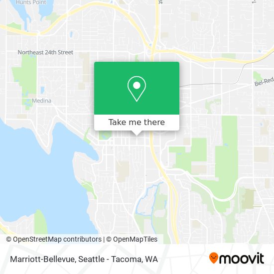 Marriott-Bellevue map