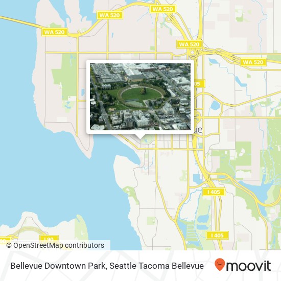 Bellevue Downtown Park map