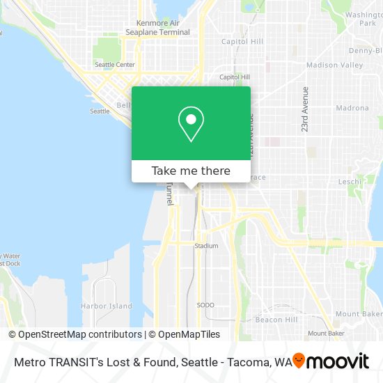 Mapa de Metro TRANSIT's Lost & Found