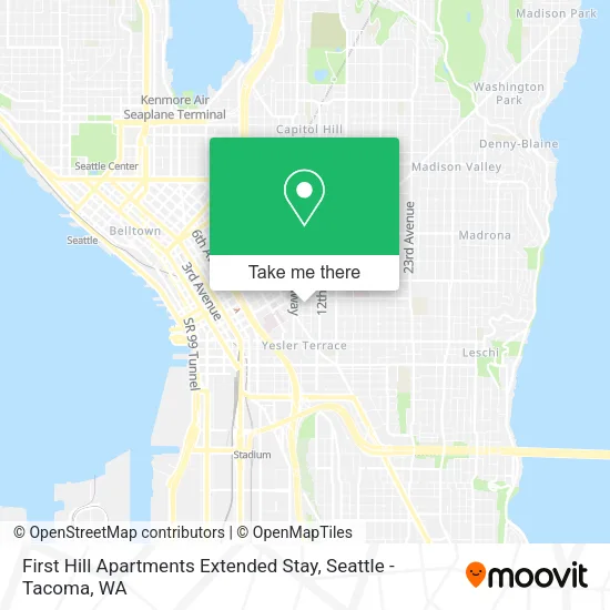 First Hill Apartments Extended Stay map