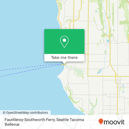 Mapa de Fauntleroy-Southworth Ferry