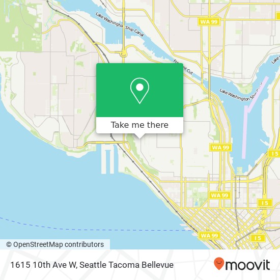 Mapa de 1615 10th Ave W