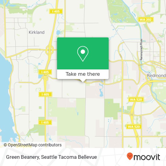 Mapa de Green Beanery