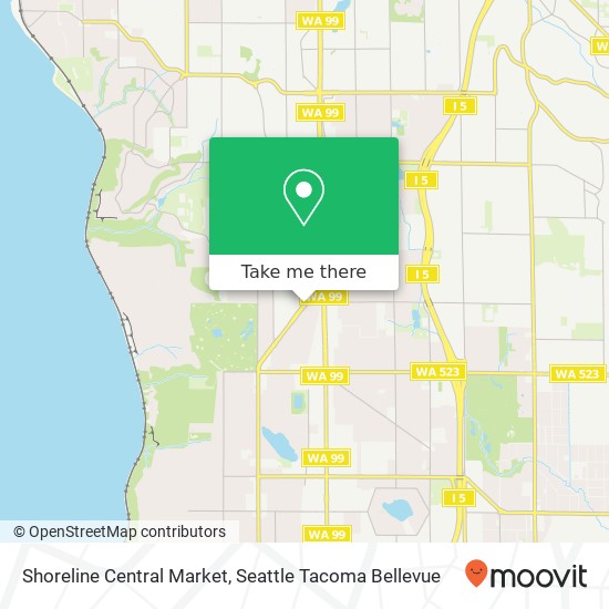 Shoreline Central Market map