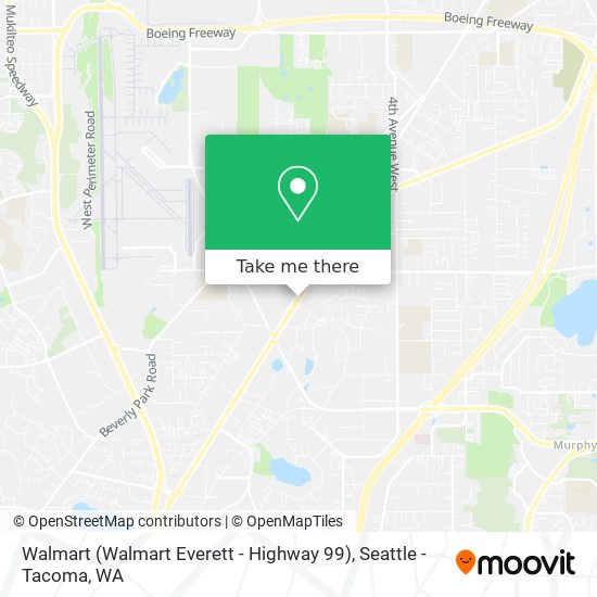Mapa de Walmart (Walmart Everett - Highway 99)
