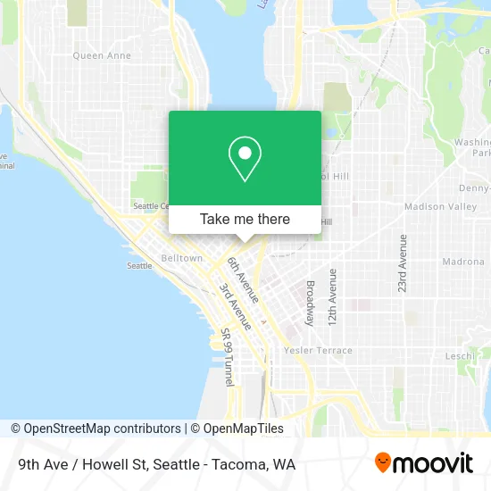 Mapa de 9th Ave / Howell St