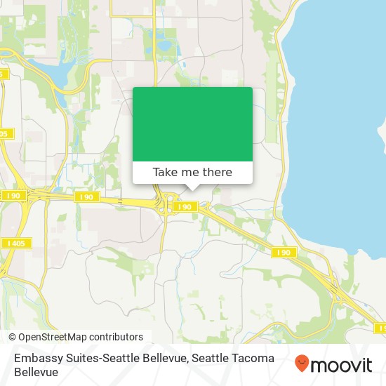 Embassy Suites-Seattle Bellevue map