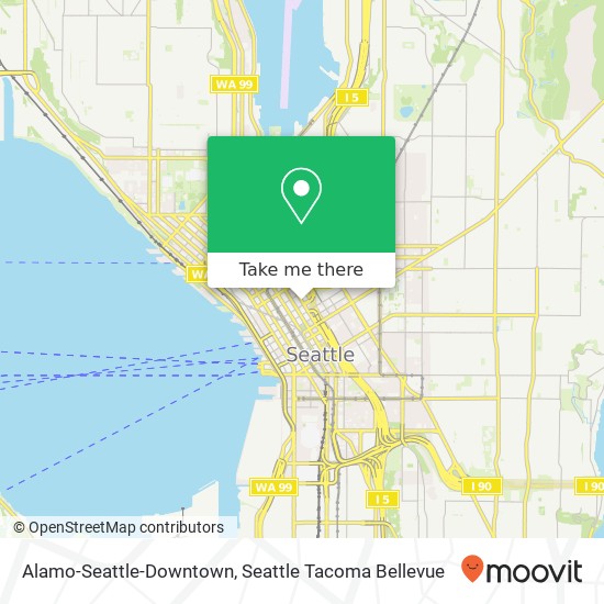 Mapa de Alamo-Seattle-Downtown