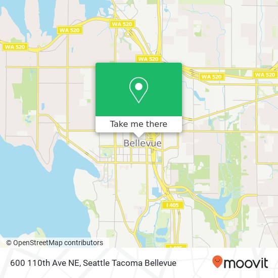 Mapa de 600 110th Ave NE