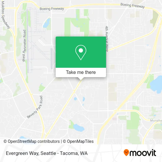 Evergreen Way map
