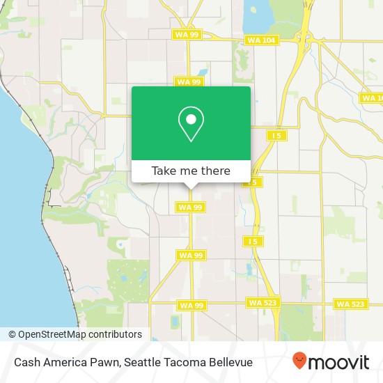 Cash America Pawn map