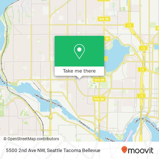 Mapa de 5500 2nd Ave NW