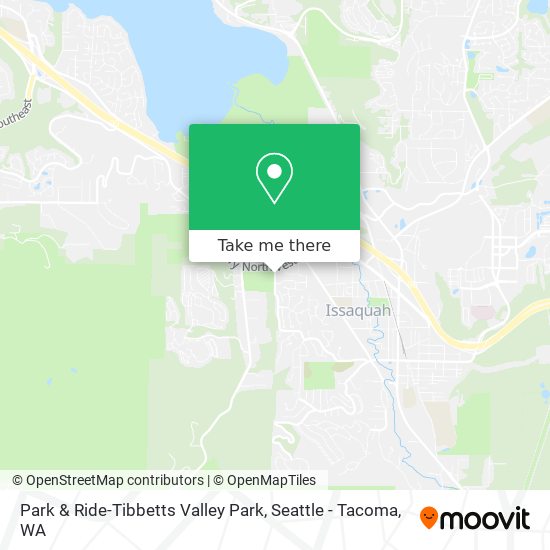 Mapa de Park & Ride-Tibbetts Valley Park