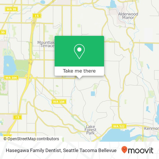 Hasegawa Family Dentist map