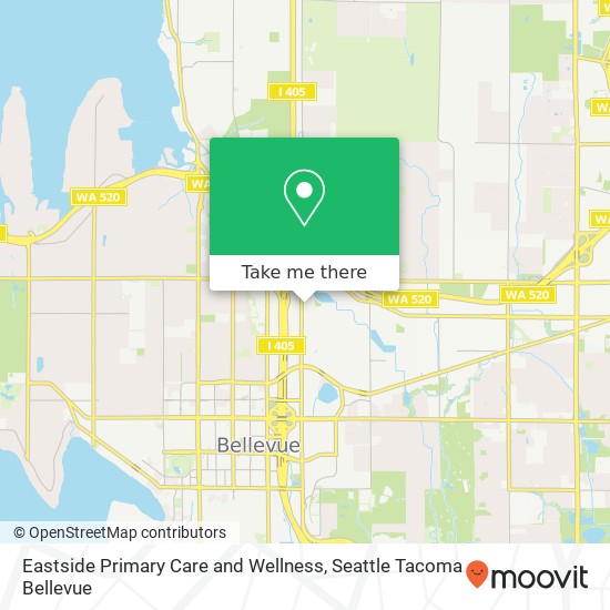 Mapa de Eastside Primary Care and Wellness