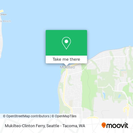 Mukilteo-Clinton Ferry map