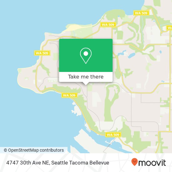 Mapa de 4747 30th Ave NE