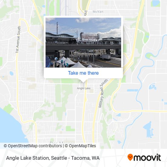How to get to Angle Lake Station in Seatac by Bus or Light Rail?