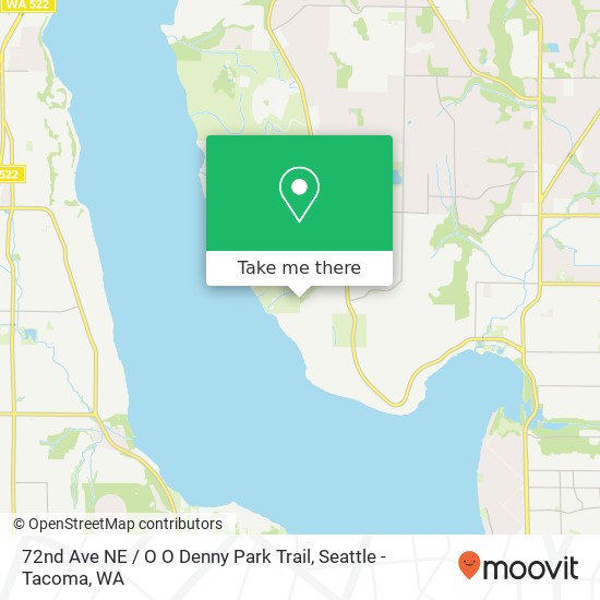 Mapa de 72nd Ave NE / O O Denny Park Trail