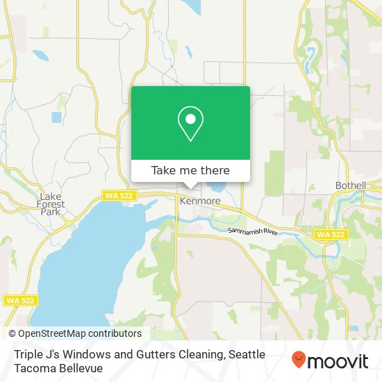 Mapa de Triple J's Windows and Gutters Cleaning