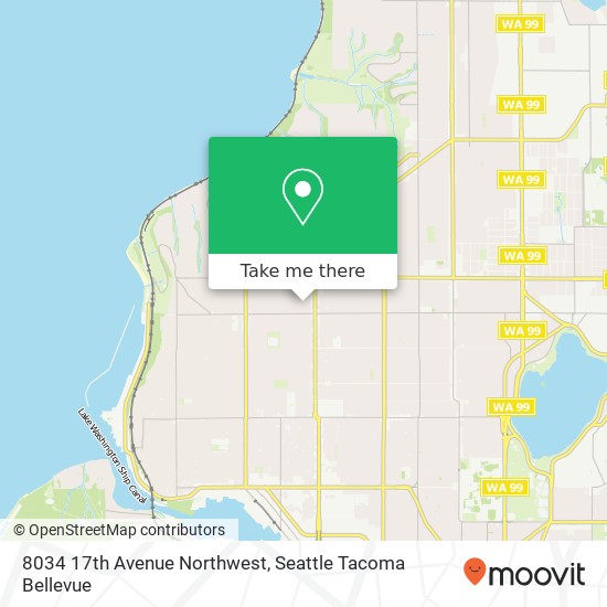 Mapa de 8034 17th Avenue Northwest