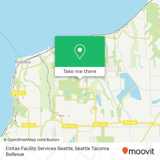 Mapa de Cintas Facility Services Seattle