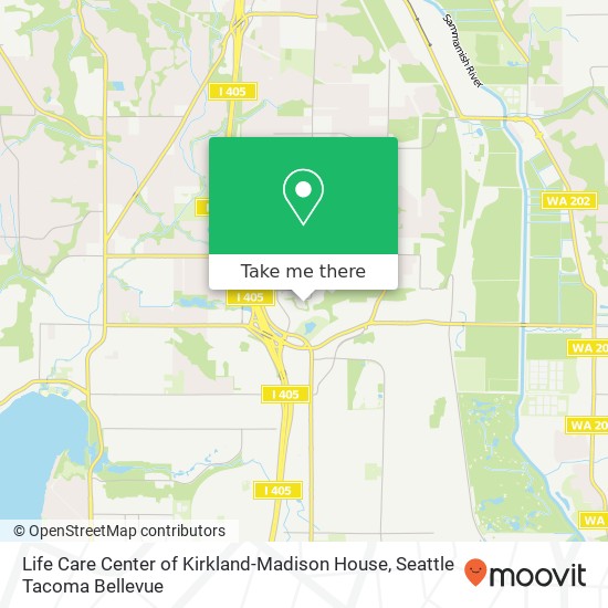 Life Care Center of Kirkland-Madison House map