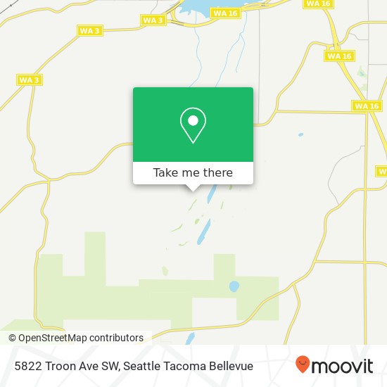 Mapa de 5822 Troon Ave SW