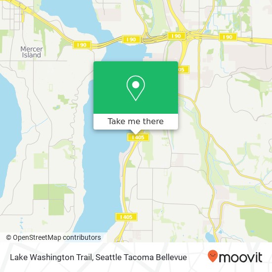 Lake Washington Trail map