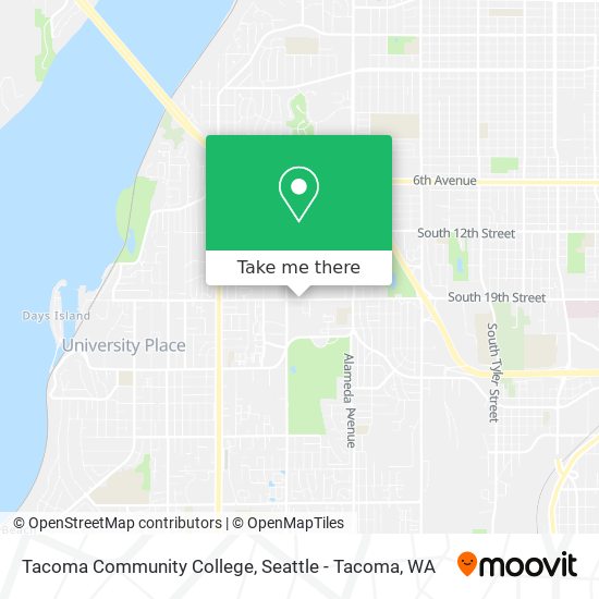 Mapa de Tacoma Community College